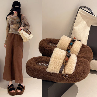 A plush slipper