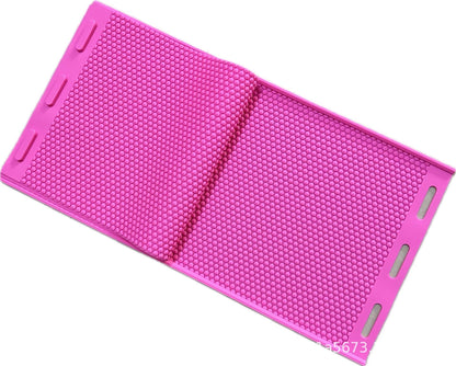 A Beekeeping Tools Silicone Nest Foundation Mould Beeswax Tablet Multi-color Candle Mould Honeycomb DIY