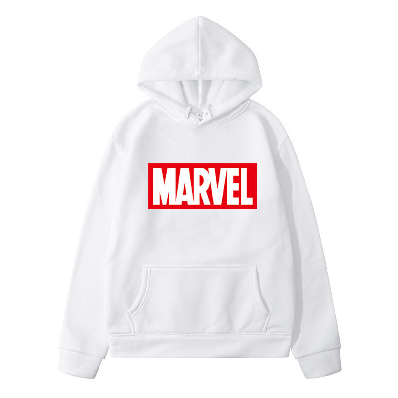 A printed men's and women's sweater autumn and winter fashion new men's hooded pullover sweater