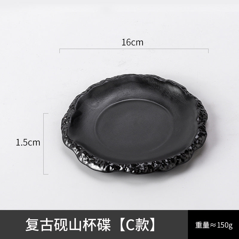 A creative ceramic cup and saucer