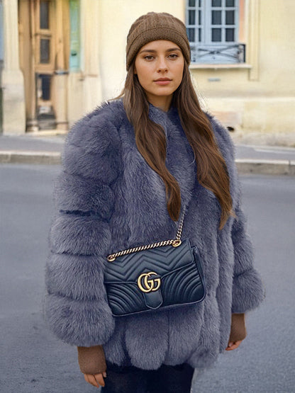 A faux fur jacket