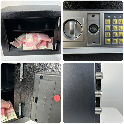 A safe box electronic code mechanical key