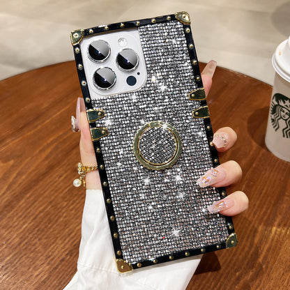 A glitter holder mobile phone case