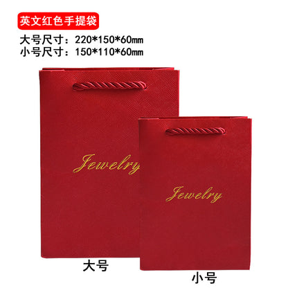 A jewelry tote bag paper customization
