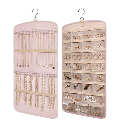 A Spot new U-shaped jewelry bag hanging jewelry storage roll with hook metal hook double-sided jewelry clip