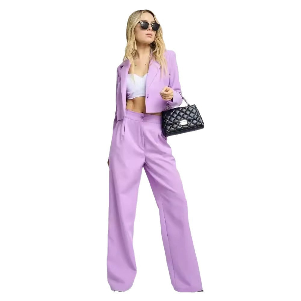 A new autumn fashion casual short small suit slim pants women's suit