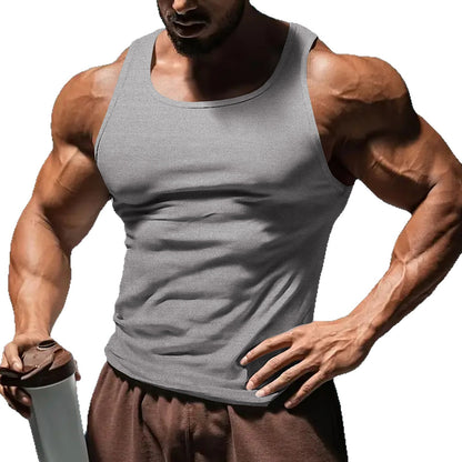 A Men's Sleeveless Elastic Vest