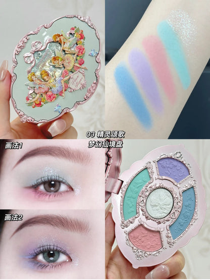 A new product,  Sweetheart Bear eyeshadow, Swan Cloud Shoulder, strawberry, all series of stores can be self-organized gift boxes.