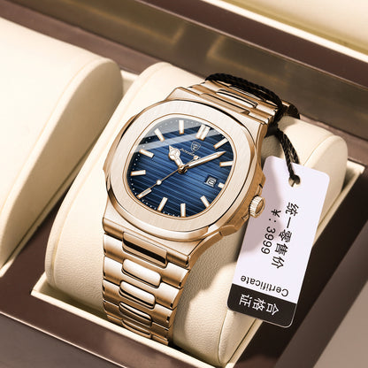 Xīnkuǎn fángshuǐ shuāng rìlì nán xuéshēng wàimào xiūxián shíshàng yùndòng shíyīng biǎo 930 24 / 5,000 New waterproof dual calendar male student foreign trade leisure fashion sports quartz watch 930