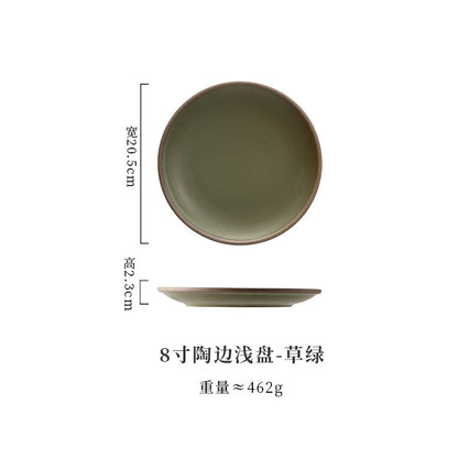 A Western food plate ceramic tableware
