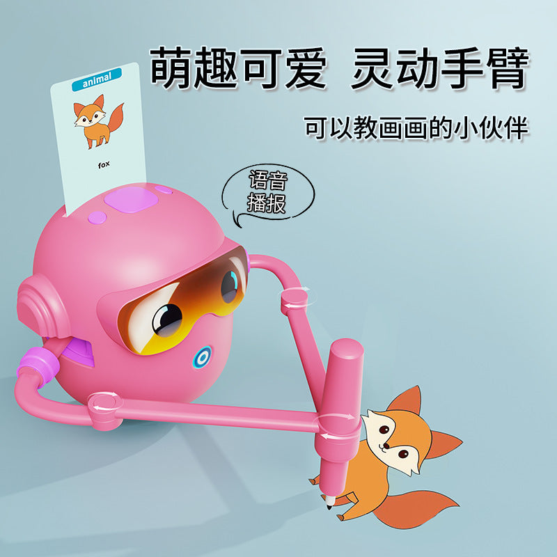 A automatic painting robot children's enlightenment toy