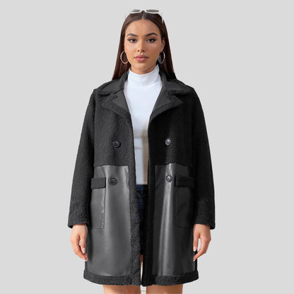 A women's leather jacket