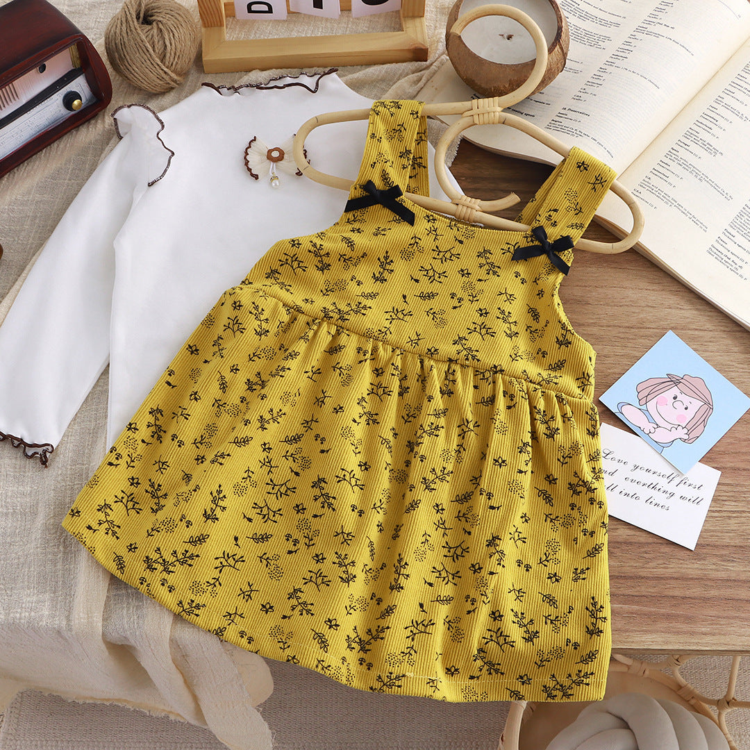 A] Children's spring dress casual princess style