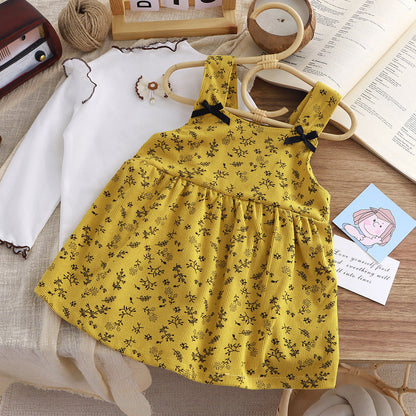 A] Children's spring dress casual princess style