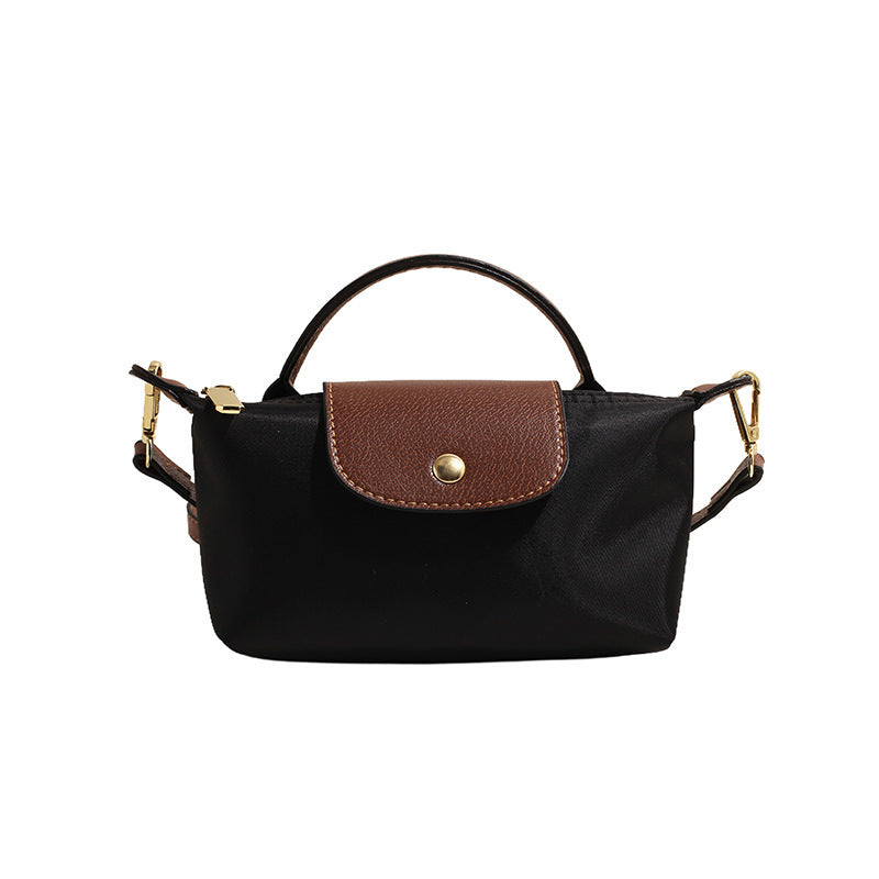 A new Oxford cloth women's bag fashion splicing dumpling bag simple handbag premium texture commuter bag