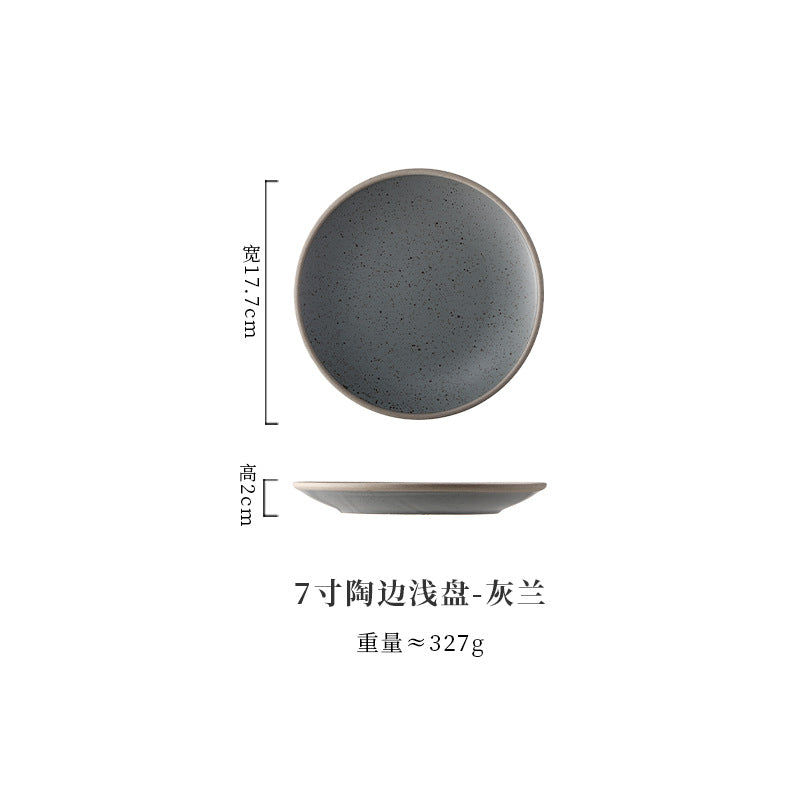 A Western food plate ceramic tableware