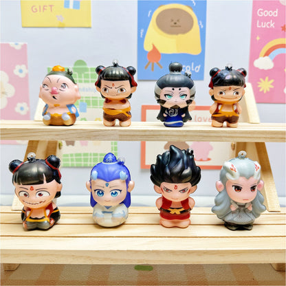24 Nezha slow rebound pinch music pendant Taiyi Aobing decompression artifact decompression gift children's toy stall