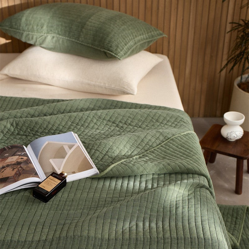 طقم أسرة من ثلاث قطع مصنوع من خيوط القطن 