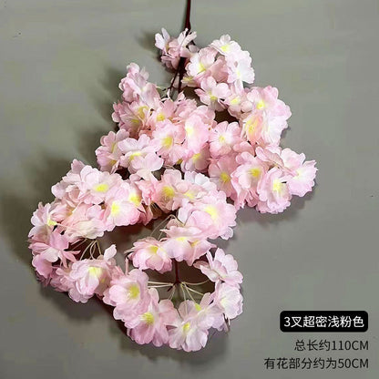 A simulated cherry blossom branch cherry blossom tree plastic wedding decoration peach blossom pear blossom indoor living room ceiling simulated flower fake flower