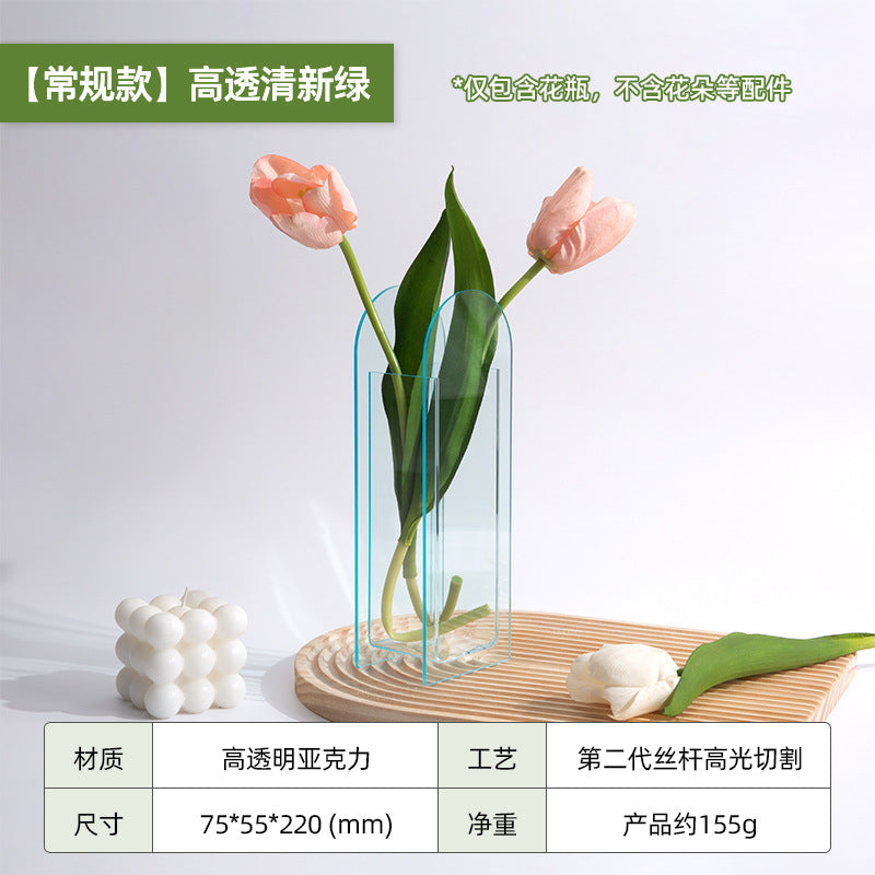 A acrylic vase ornament