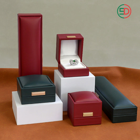 A leather high-end jewelry box