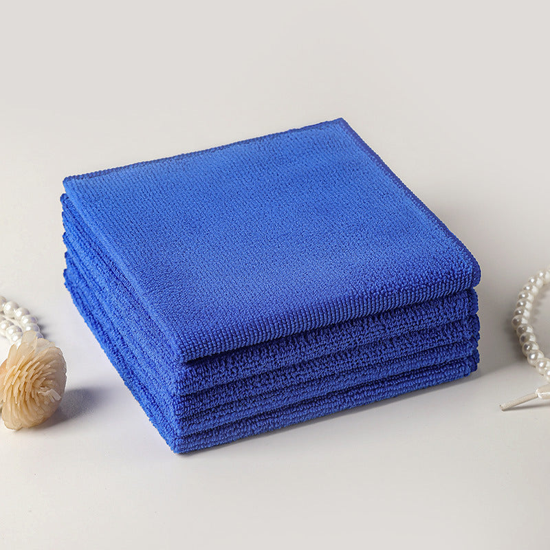 A 350G warp knitted microfiber towel high elastic silk locking edge does not shed hair and does not fade housekeeping cleaning kitchen rag