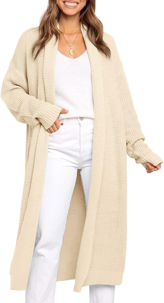 A knit sweater jacket