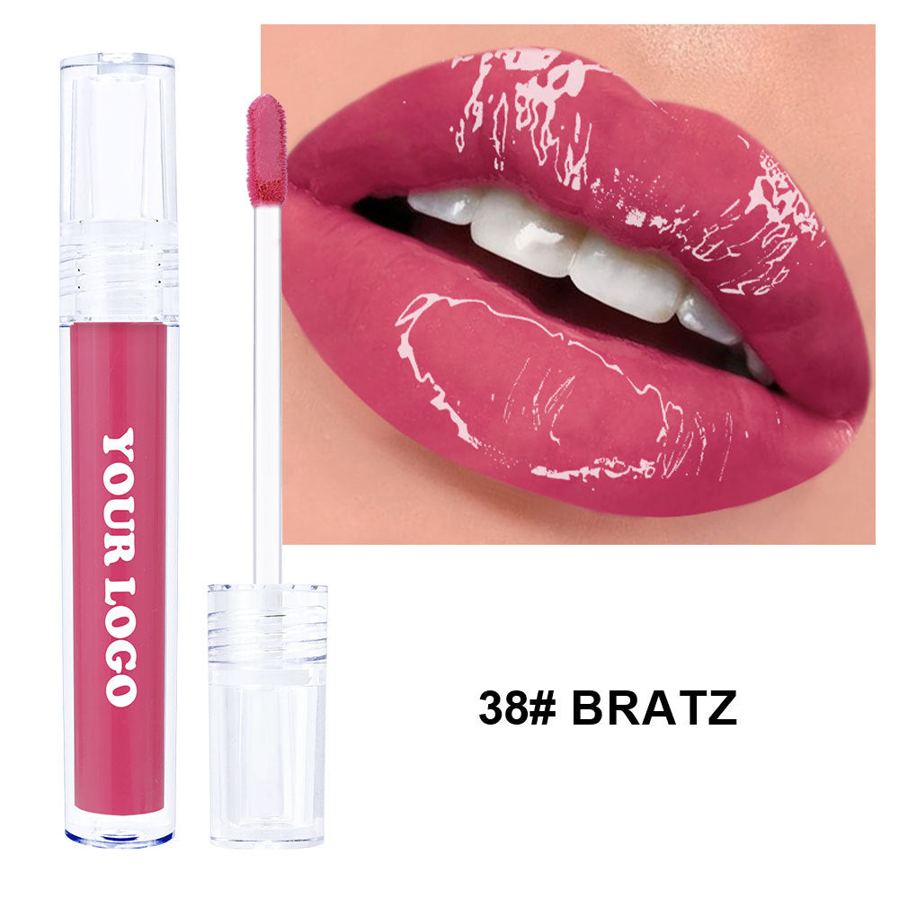 A mirror water gloss lip gloss lip glaze —— Customizable logo MOQ 100 pieces