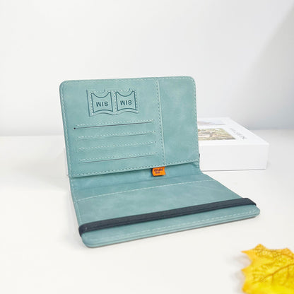 A PU Leather Card Bag Passport Clip RFID Passport Bag Travelwallet Multifunctional ID Bag Wholesale