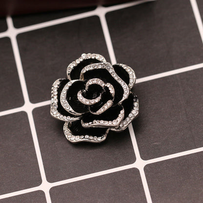 A Camellia brooch, high-end retro small fragrant brooch, cute silk scarf buckle, pin, high-end clothing batch women - Mixbatch