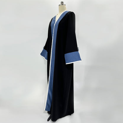 Women's Cardigan, Robe, Elegant, Contrasting, Tassel, Long Skirt, Middle East, Muslim, Dubai, Arabia, Spot Cross Border Clothing - Mixbatch