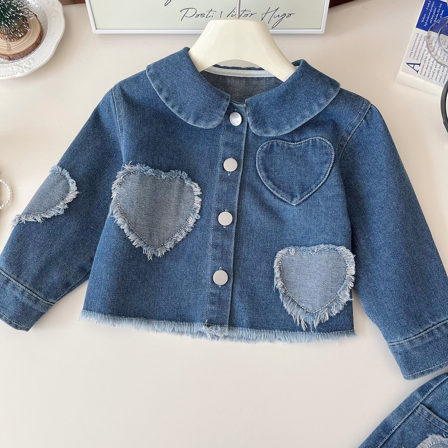 A children's denim suit