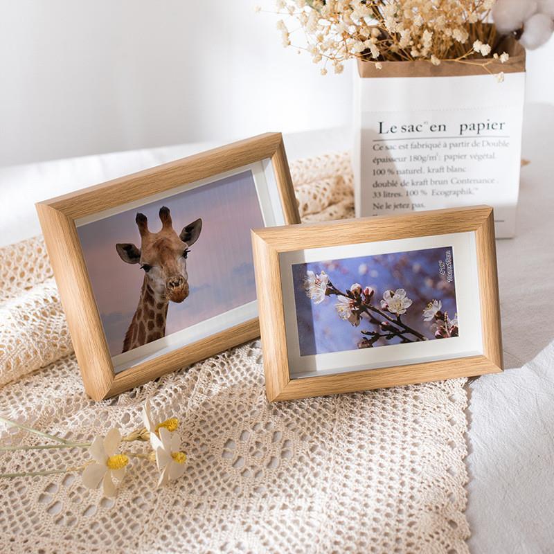 A hollow photo frame tea specimen frame three-dimensional hollow table