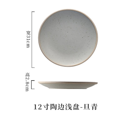 A Western food plate ceramic tableware