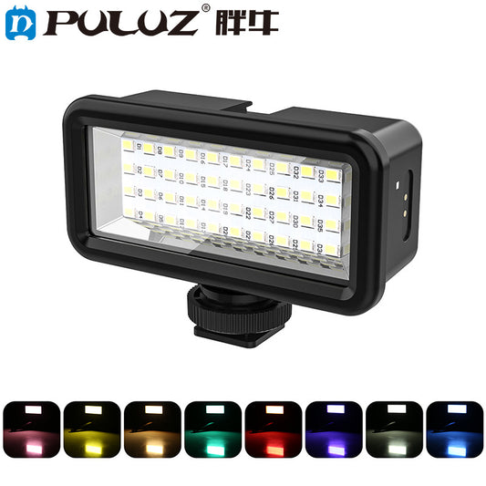 A 40-LED Vlogging Camera Portable Fill Light 40m Diving Waterproof Light