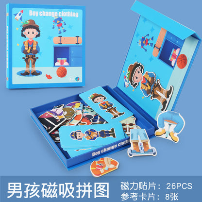 A children's magnetic puzzle toy