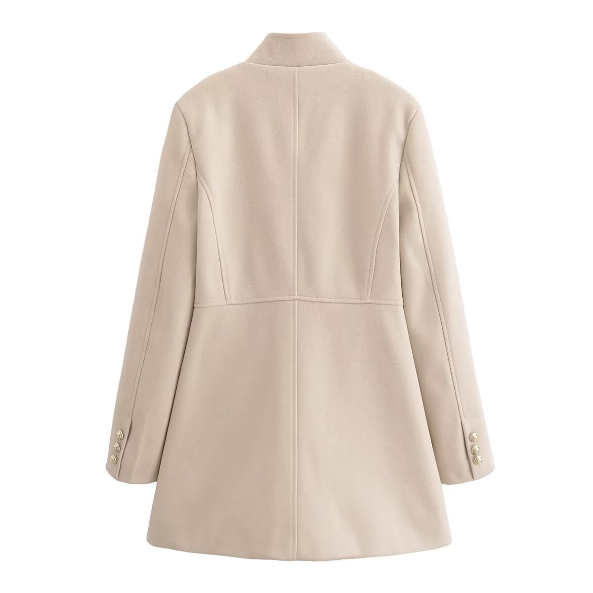 A Double-Breasted Wool Coat