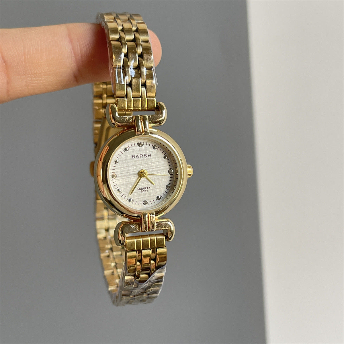 A Ladies Quartz Watch Female Retro Mini Disc Small Luxury Steel Belt