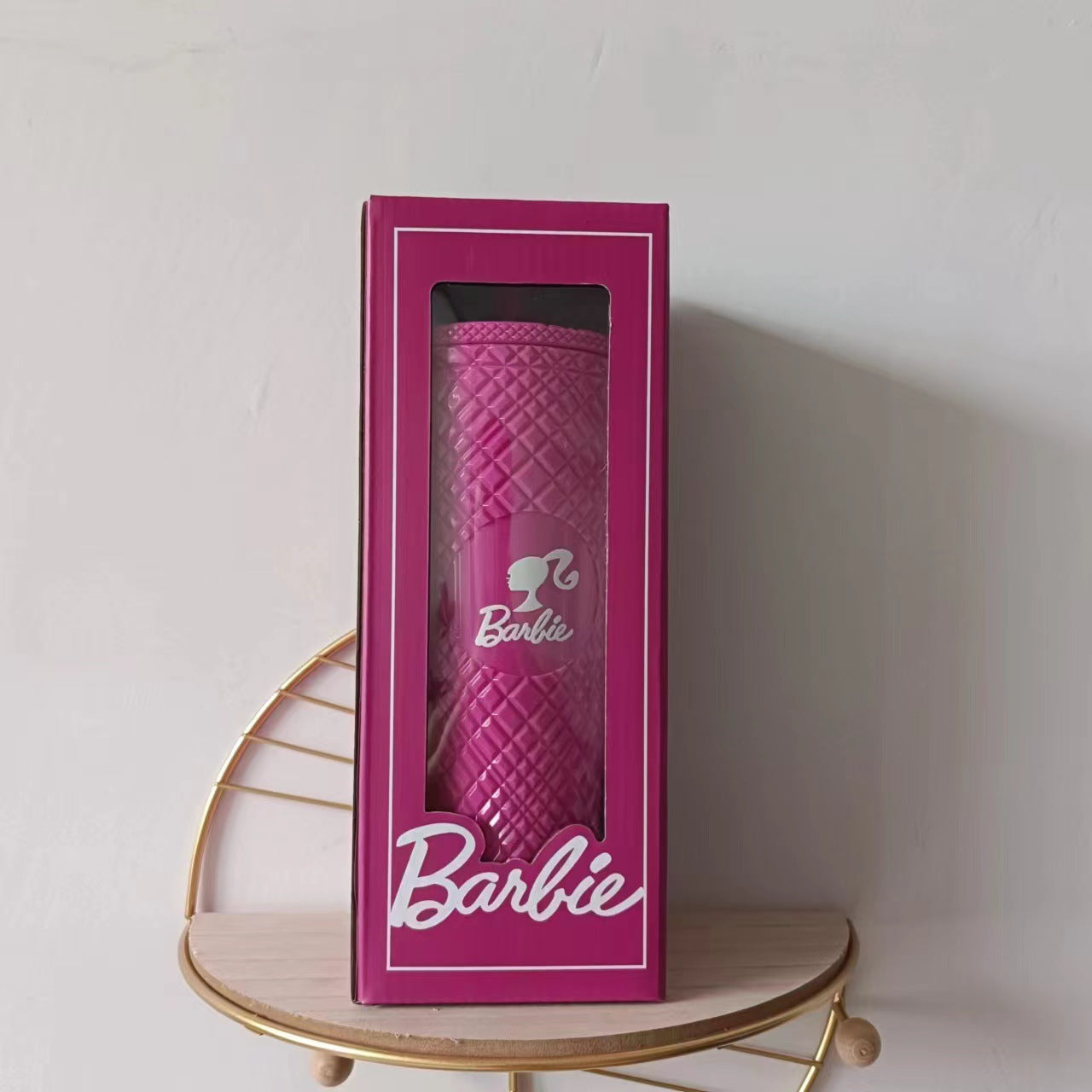 A baby Thailand Vietnam spot color box double layer random cup gem plastic cup straw cup water cup Barbie durian cup - Mixbatch