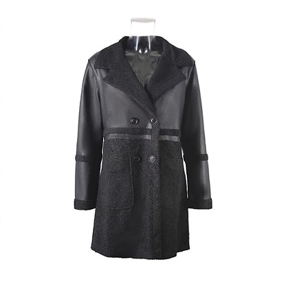 A women's leather jacket