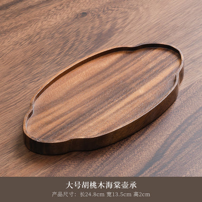 A walnut solid wood tray snack tray