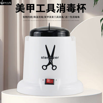 A Nail art tool disinfection cup high temperature disinfection beauty salon tool high temperature disinfection scissors tweezers automatic disinfection - Mixbatch