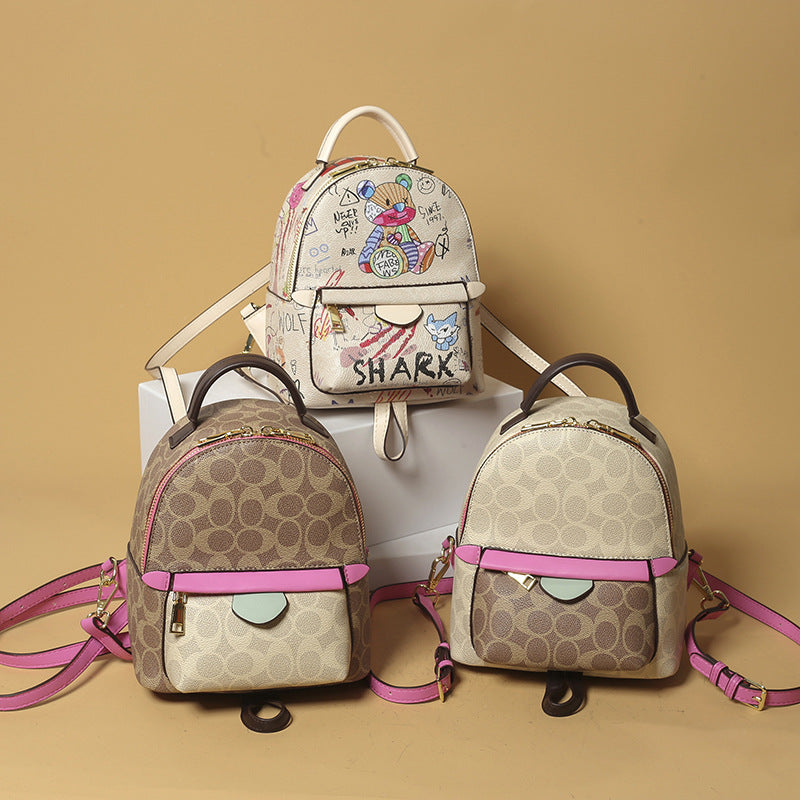 A European and American backpack girls fashion backpack - Mixbatch