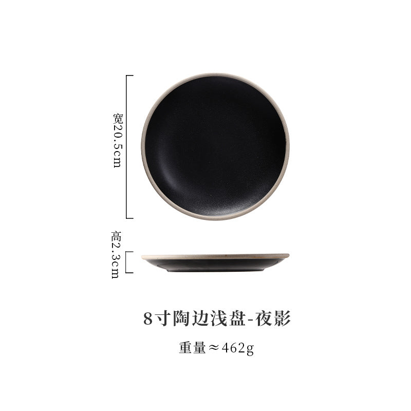 A Western food plate ceramic tableware