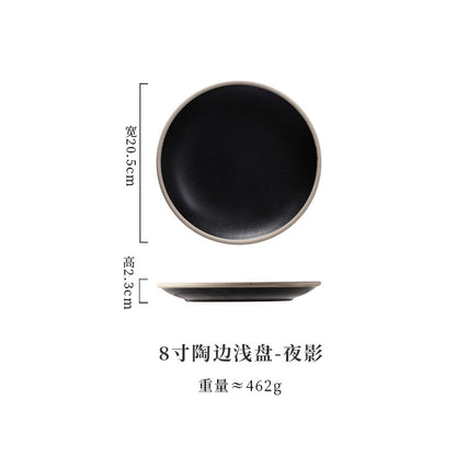 A Western food plate ceramic tableware