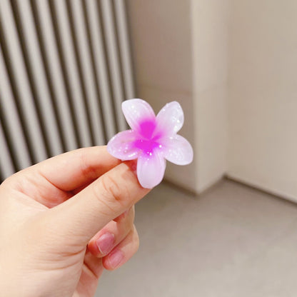 A egg flower hairpin gradual change Bauhinia back head grab clip temperament shark clip