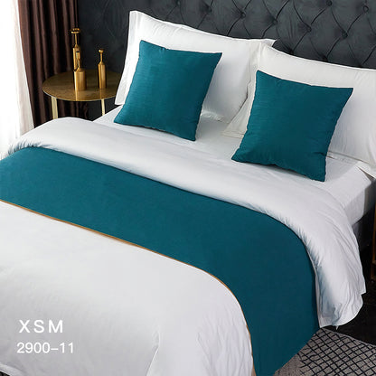 A hotel bedside towel decoration