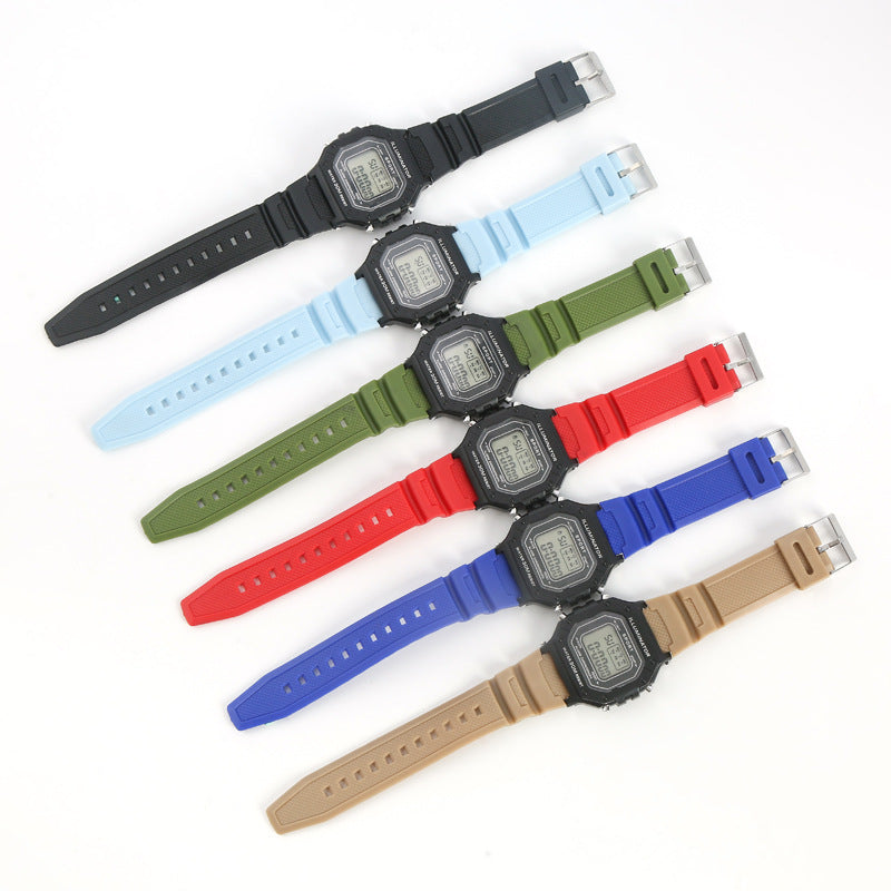 A student electronic watch adult youth waterproof electronic watch student multi-function watch
