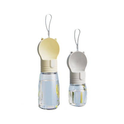 A pet portable water cup food cup