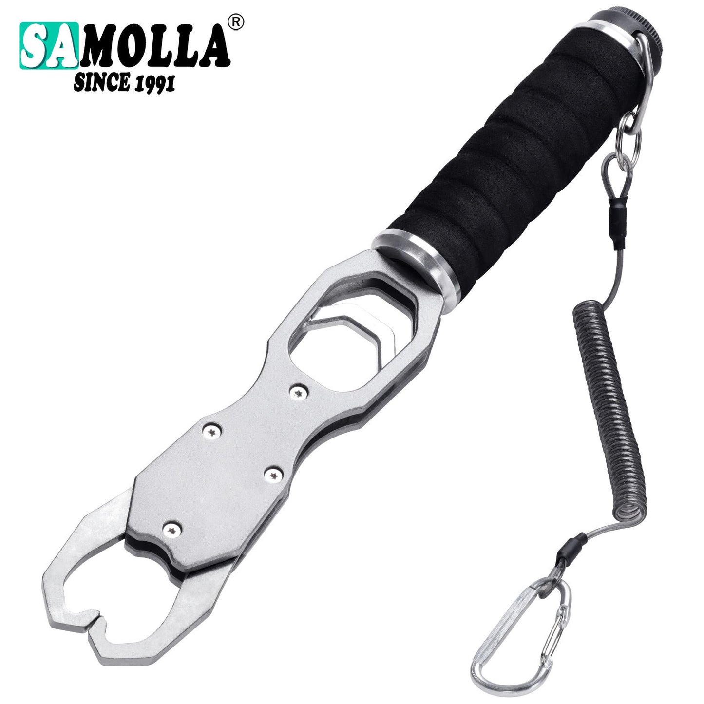 A Aluminum Fish Holder with Scale – Strong & Portable for Fishing